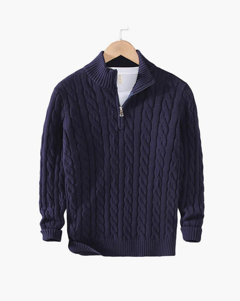 DANTE - Patterned Quarter Zip by Vetro