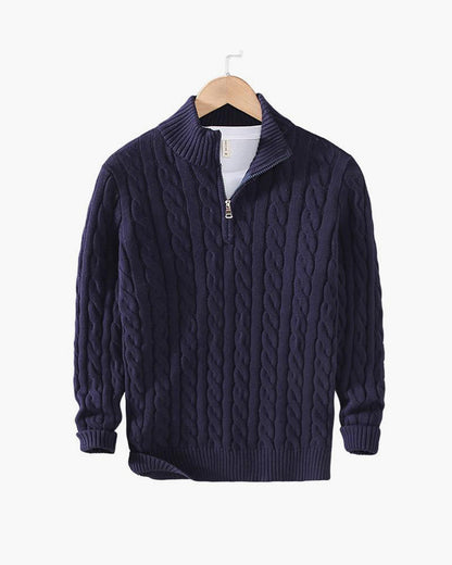 DANTE - Patterned Quarter Zip by Vetro