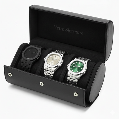VETRO Collection – 3 Timepieces + Gift Case